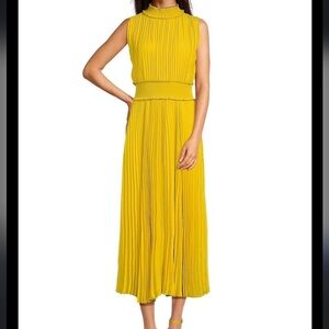Nanette Lepore Mock Neck pleated dress